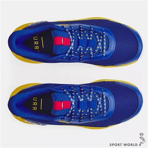 Under Armour UA 男鞋籃球鞋緩震皮革拼接CURRY 3Z7 藍【運動世界