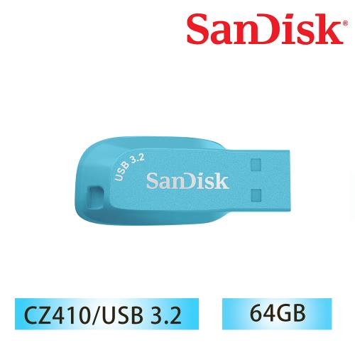 SanDisk CZ410 Ultra Shift  USB3.2 64GB 高速隨身碟- 天空藍