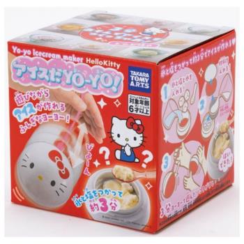日本 冰淇淋溜溜球 鋁製冰搖杯 HELLO KITTY TA74437 T-ARTS TAKARA TOMY