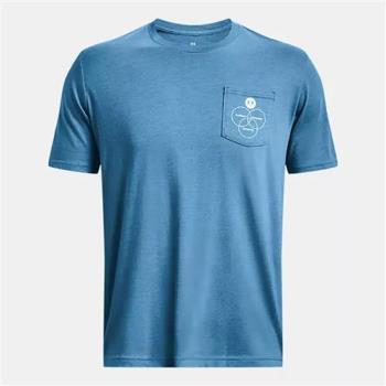 Under Armour UA 男裝 短袖上衣 棉 藍【運動世界】1379546-467