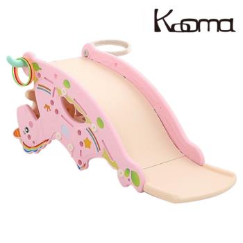 Kooma 獨角獸搖馬溜滑梯-寶貝粉