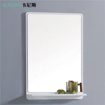 【CERAX 洗樂適衛浴】KARNS卡尼斯 浴室55cm防水發泡板一體式平面鏡(未含安裝)