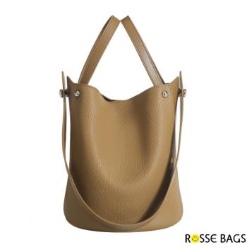 【Rosse Bags】質感通勤手提托特水桶包(現+預 棕色)