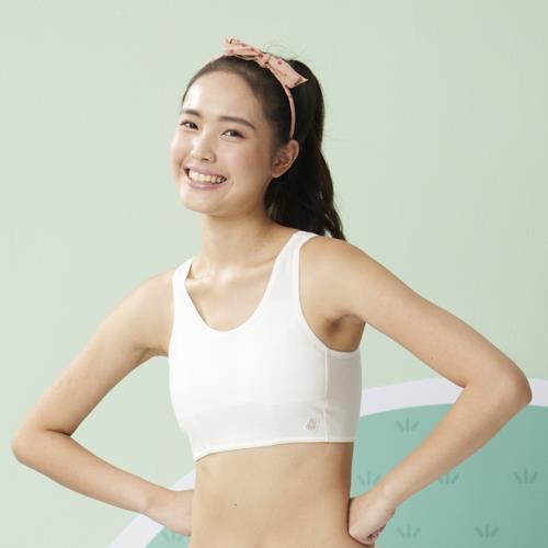 【嬪婷BeenTeen】學生系列-甲殼素 S-LL第一階段短背心(雲朵白) BB1097CR