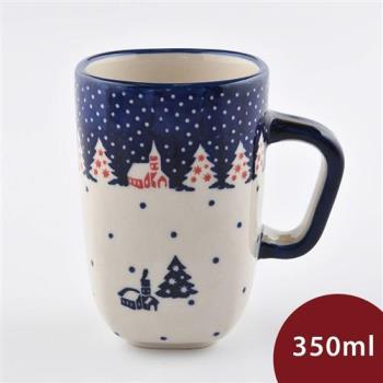 【波蘭陶】靜謐冬夜系列 陶瓷馬克杯 350ml 波蘭手工製