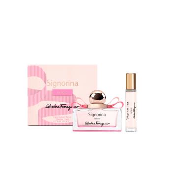 【SALVATORE FERRAGAMO】花漾伊人女性淡香水精巧禮盒(淡香水50ml+10ml)