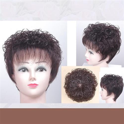 【巴黎精品】短假髮真髮假髮-波浪質感燙短髮女假髮5色a1cq35