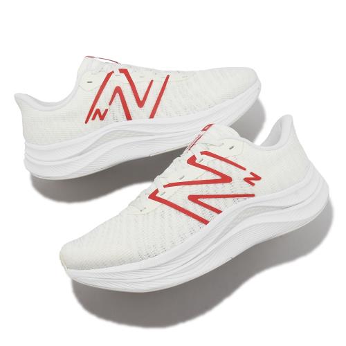 New Balance 慢跑鞋Fuelcell Propel V4 2E 寬楦男鞋白紅緩震運動鞋NB