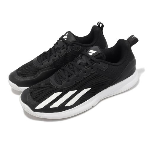 adidas 網球鞋 Courtflash Speed 男鞋 黑 白 穩定 支撐 運動鞋 愛迪達  IG9537