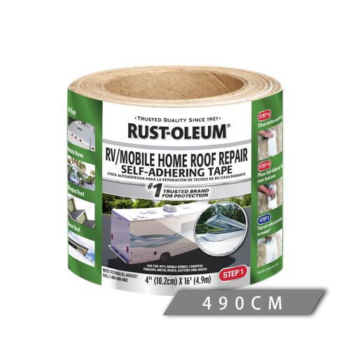 樂立恩 RUSTOLEUM 防水補強自黏膠布 白色（抗裂打底／10.2x490cm）373135