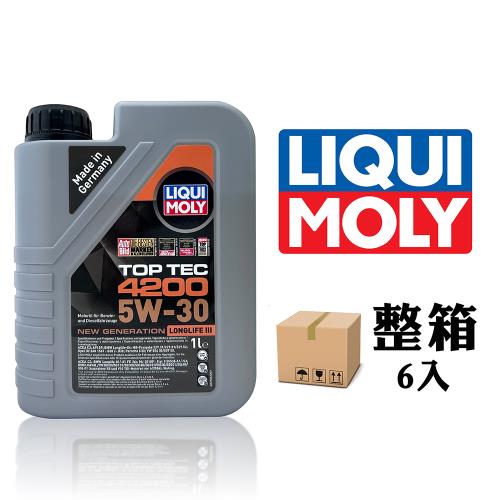 【車百購】LIQUI MOLY TOP TEC 4200 5W30 全合成機油【整箱6入】 