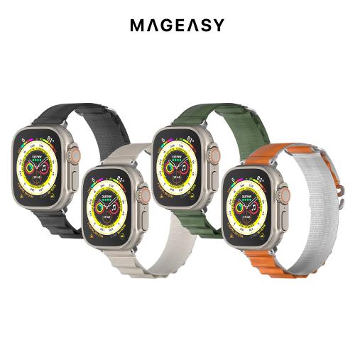 MAGEASY Apple Watch Ultra2/Ultra/9/8/7 Active 運動高山錶帶