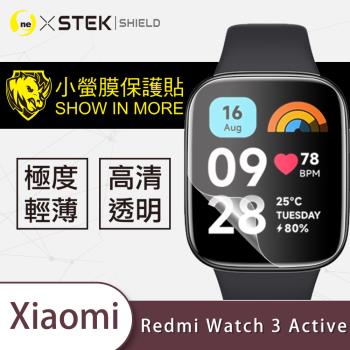 【O-ONE】Xiaomi 紅米 Watch 3 Active 手錶『小螢膜』滿版全膠螢幕保護貼超跑包膜頂級原料犀牛皮(一組兩入)