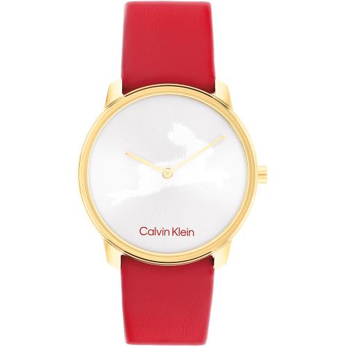 Calvin Klein 凱文克萊 生肖系列兔年紀念錶/34mm/CK25200219