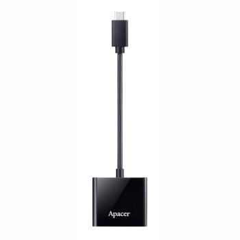 Apacer AM532 USB 3.1 Gen 1 Type-C 讀卡機 SD卡及microSD卡雙插槽