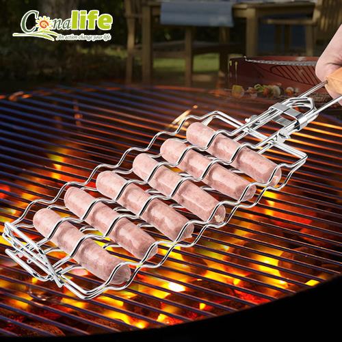 Conalife  BBQ可拆式304木柄燒烤網夾(1入)