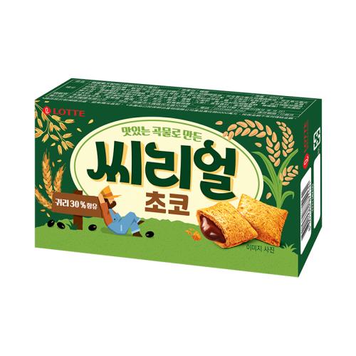 [Lotte]韓國樂天穀物口袋餅(巧克力風味)42g*10入/組)