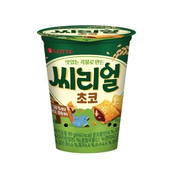 [Lotte]韓國樂天穀物口袋餅乾杯(巧克力風味)(89g*8杯/組)