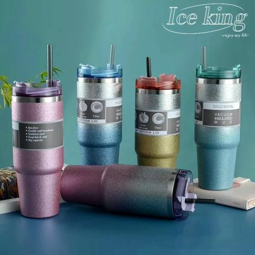 【ICE KING】不鏽鋼鑽石冰霸杯900ml