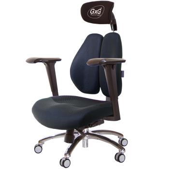 GXG 雙軸枕 DUO KING 記憶棉工學椅(鋁腳/4D升降扶手) TW-3608 LUA3