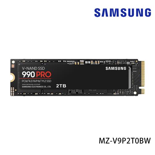 SAMSUNG 三星 990PRO PCle 4.0 NVMe M.2 固態硬碟 2TB MZ-V9P2T0BW