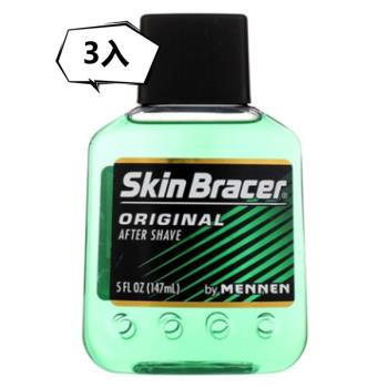 【美國 Skin Bracer】MENNEN 鬍後水-經典古龍香(5oz/147ml)*3