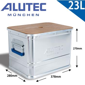 德國ALUTEC-鋁製輕量化分類箱 工具收納 露營收納-23L-含蓋