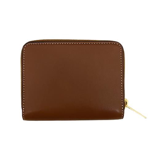CELINE Triomphe COMPACT ZIPPED WALLET CUIR TRIOMPHE IN SMOOTH CALFSKIN  (10K533DR8)