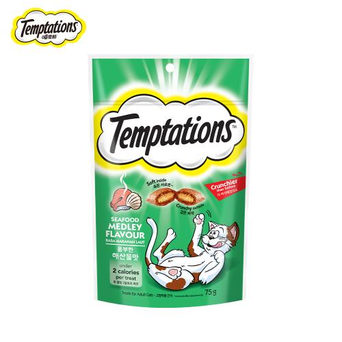 【Temptations喵愛餡】貓點心 海鮮百匯口味 75g  寵物/貓零食/貓食