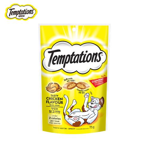【Temptations喵愛餡】貓點心 火烤嫩雞口味 75g  寵物/貓零食/貓食