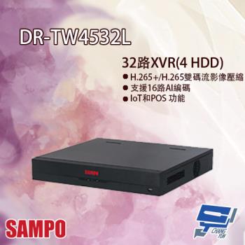 [昌運科技] SAMPO聲寶 DR-TW4532L 32路 五合一 1.5U 4HDDs XVR 錄影主機