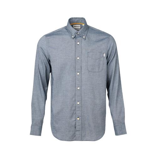 Timberland 男款天際藍牛津長袖襯衫|A2ES5B68