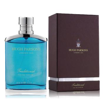 HUGH PARSONS TRADITIONAL 原味英倫男性淡香精 100ML - 新包裝 (贈同品牌隨機針管香水2入組)