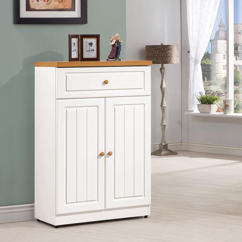 Boden-米爾2.5尺鄉村風二門單抽收納鞋櫃