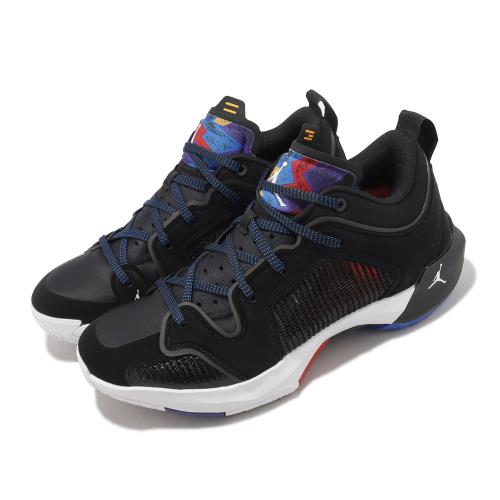 Nike 籃球鞋Air Jordan XXXVII Low PF 37 低筒黑紅喬丹男鞋DQ4123-061