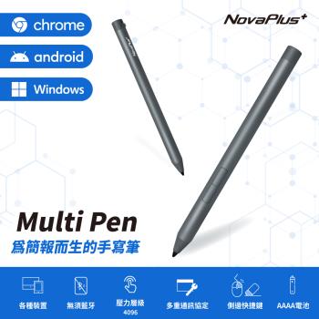 【NovaPlus】M3 Multi Pen Android安卓/Windows筆電觸控筆：支援各品牌筆電/視訊會議軟體/簡報切換註解/側邊橡皮擦
