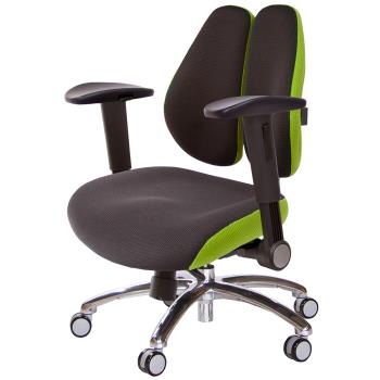 GXG 低雙背DUO KING 工學椅(鋁腳/摺疊滑面扶手) TW-3005 LU1J