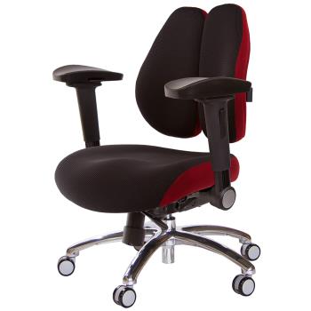 GXG 低雙背DUO KING 工學椅(鋁腳/4D弧面摺疊手) TW-3005 LU1D