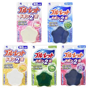 【小林製藥】日本進口 BLUELET 2倍星型馬桶芳香清潔錠 120g (多款任選)