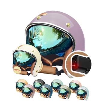 iMiniDV X4C 內建式安全帽行車記錄器 維納斯 內墨鏡 復古騎士安全帽(機車用 1080P 攝影機 記錄器 安全帽)