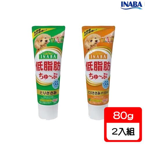 INABA 汪啾嚕管狀肉泥-80g X2入