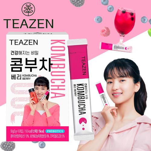 【TeaZen 茶禪】韓國 康普茶 莓果風味(5gx10小包)