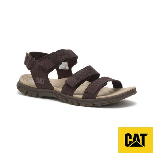CAT Apparatus 城市牛皮休閒涼鞋 男鞋-咖
