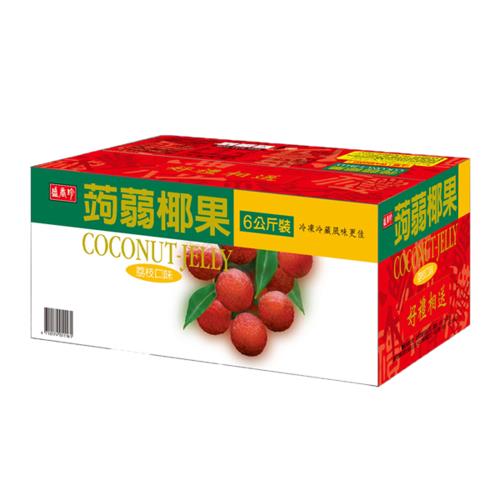 【盛香珍】蒟蒻椰果(荔枝)6kg/箱(果凍)