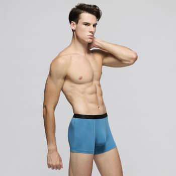【mr.DADADO】機能系列-抑菌褲 M-LL合身平口內褲(灰藍) 萊賽爾纖維-GHC301PB