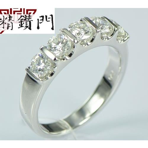【精鑽門】0.50克拉鑽石線戒14k 金