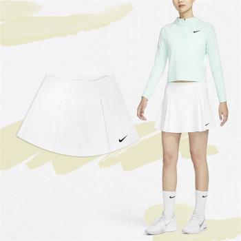 Nike 褲裙 Dri-FIT Advantage 女款 白 黑 吸濕排汗 內置短褲 高爾夫球裙 小勾 DX1422-100
