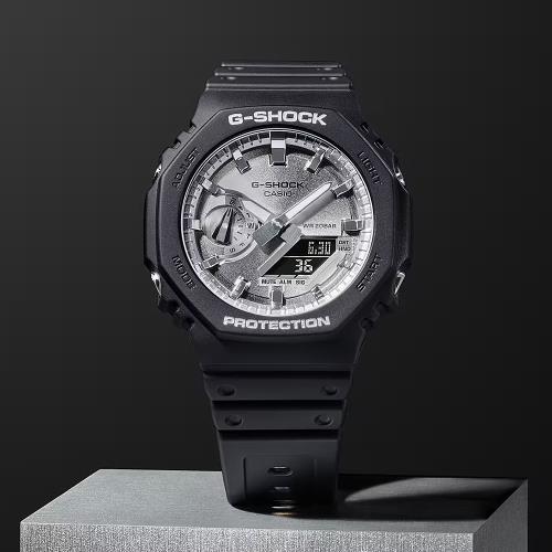 CASIO 卡西歐G-SHOCK 2100八角金屬光手錶(GA-2100SB-1A)|會員獨享好康