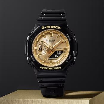 CASIO 卡西歐 G-SHOCK 2100八角金屬光手錶(GA-2100GB-1A)