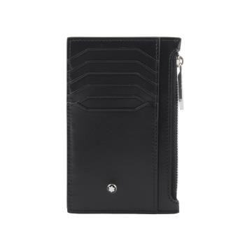 MONTBLANC 萬寶龍Meisterstuck 大班系列牛皮拉鍊卡夾(黑色) 129686